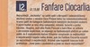 FANFARE CIOCARLIA, tištěný program PA