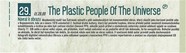The Plastic People Of The Universe