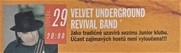 VELVET UNDERGROUND REVIVAL BAND, tištěný program PA