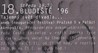 BLUDIŠTĚ 96 - PREMIÉRA DOKUMENTÁRNÍHO FILMU, tištěný program PA